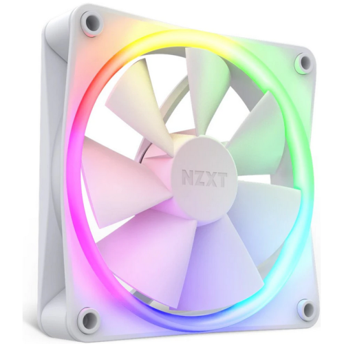 Ventilator NZXT F Series F120 RGB, RGB LED, 120 mm, Matte White