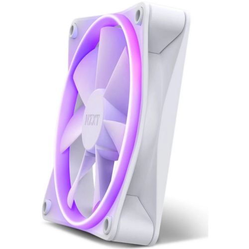 Ventilator NZXT F Series F120 RGB, RGB LED, 120 mm, Matte White