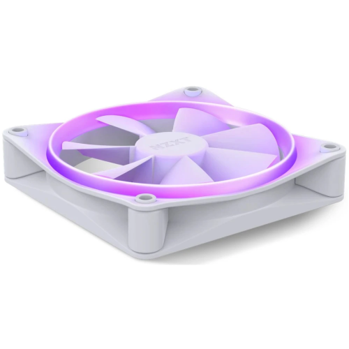 Ventilator NZXT F Series F120 RGB, RGB LED, 120 mm, Matte White