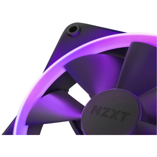 Kit Ventilator NZXT F Series F120 RGB, RGB LED, 120 mm, Matte Black, 3 bucati