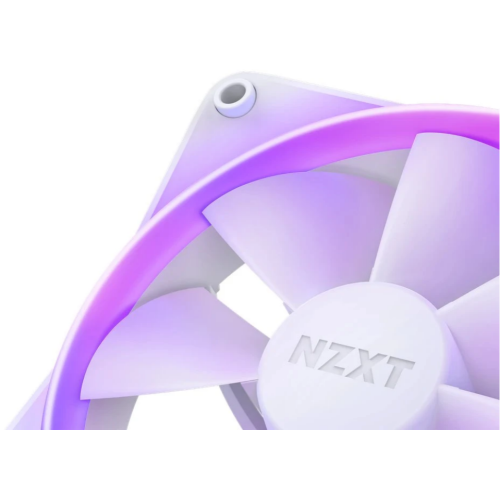 Kit Ventilator NZXT F Series F120 RGB, RGB LED, 120 mm, Matte White, 3 bucati