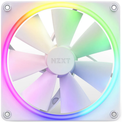 Ventilator NZXT F Series F140 RGB, RGB LED, 140 mm, Matte White