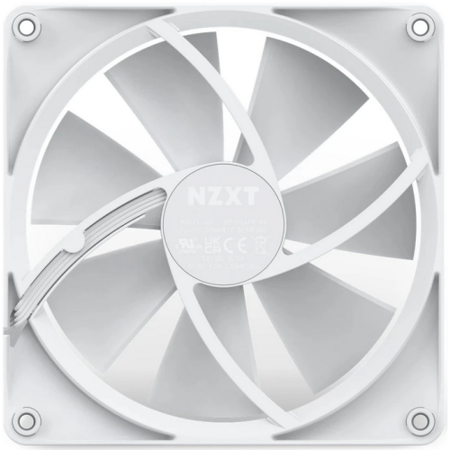 Ventilator NZXT F Series F140 RGB, RGB LED, 140 mm, Matte White