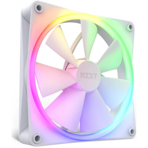 Ventilator NZXT F Series F140 RGB, RGB LED, 140 mm, Matte White