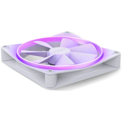 Ventilator NZXT F Series F140 RGB, RGB LED, 140 mm, Matte White
