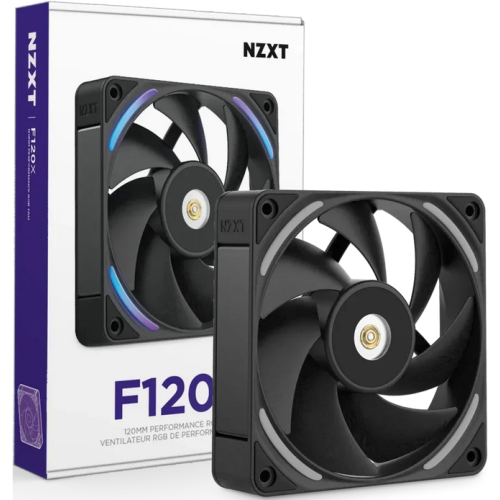 Ventilator NZXT F Series F120X, RGB LED, 120 mm, Black