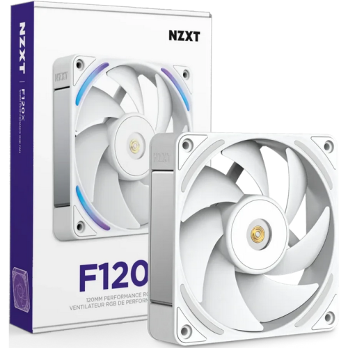 Ventilator NZXT F Series F120X, RGB LED, 120 mm, White