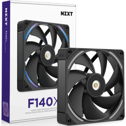 Ventilator NZXT F Series F140X, RGB LED, 140 mm, Black