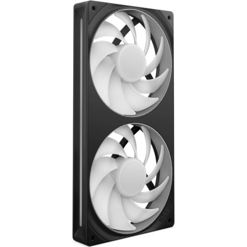 Ventilator NZXT F Series F240 RGB Core, 2 x 120mm, Black