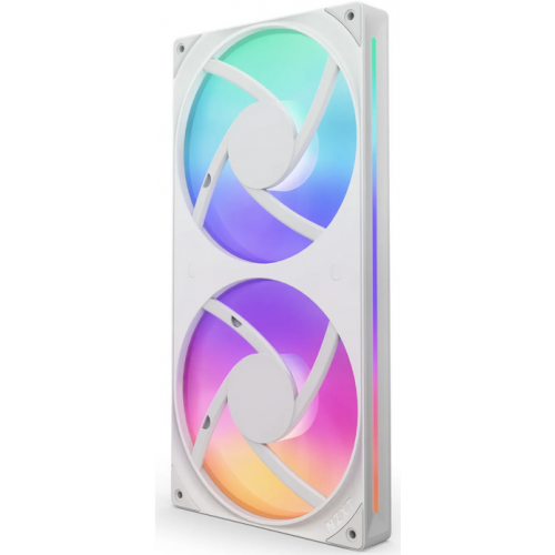 Ventilator NZXT F Series F280 RGB Core, 2 x 140mm, White