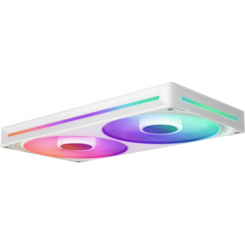 Ventilator NZXT F Series F280 RGB Core, 2 x 140mm, White