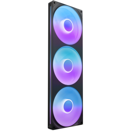 Kit Ventilator NZXT F Series F420 RGB Core, RGB LED, 140 mm, Black, 3 bucati