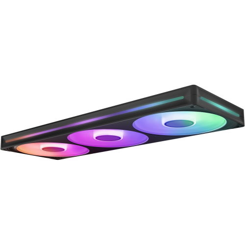 Kit Ventilator NZXT F Series F420 RGB Core, RGB LED, 140 mm, Black, 3 bucati