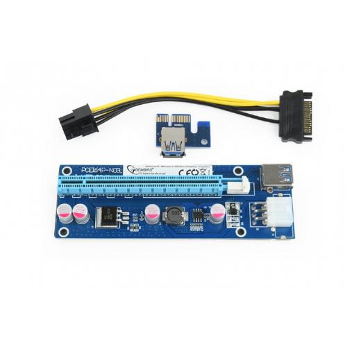 Riser Card Gembird PCI Express (6-pin power connector)