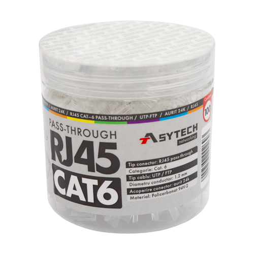 Mufa ASYTECH RJ45-CAT6-EZ-JAR, RJ45, F/UTP, Cat6, 100buc
