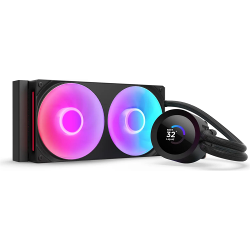 Cooler procesor NZXT Kraken Plus 240, ARGB LED, 2 x 120 mm, Black