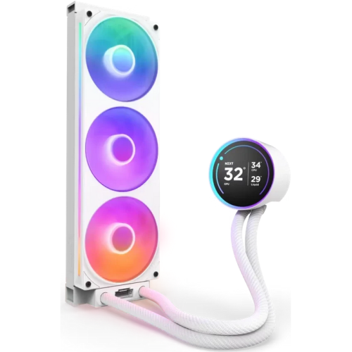 Cooler procesor Kraken Elite 360 RGB (2024), RGB LED, 3 x 120 mm, White