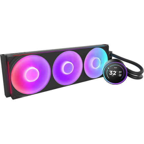 Cooler procesor NZXT Kraken Elite 420, RGB LED, 3 x 140 mm, Black
