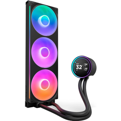 Cooler procesor NZXT Kraken Elite 420, RGB LED, 3 x 140 mm, Black