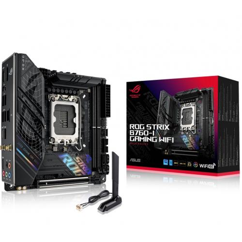 Placa de baza ASUS ROG STRIX B760-I GAMING WIFI, Intel B760, Socket 1700, mIATX