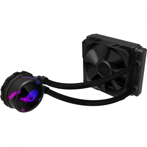 Cooler procesor all-in-one ROG STRIX LC 120 RGB, pompa si ventilatoare cu iluminare ARGB, compatibil Intel/AMD