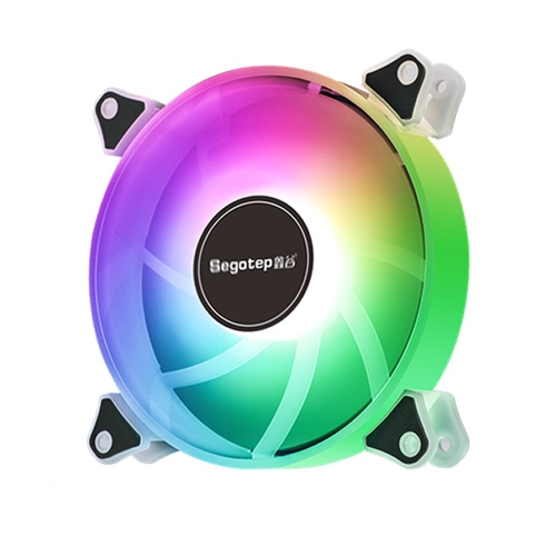 Ventilator Segotep Romantic Rainbow LED, 120mm