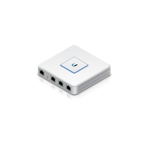 Ubiquiti UniFi Security Gateway USG, 1x Gigabit WAN,  1x Gigabit LAN, 1x Gigabit WAN/LAN, 1x RJ45 console, Dual-Core500 MHz, 512 MB DDR2 RAM, 2 GB flash