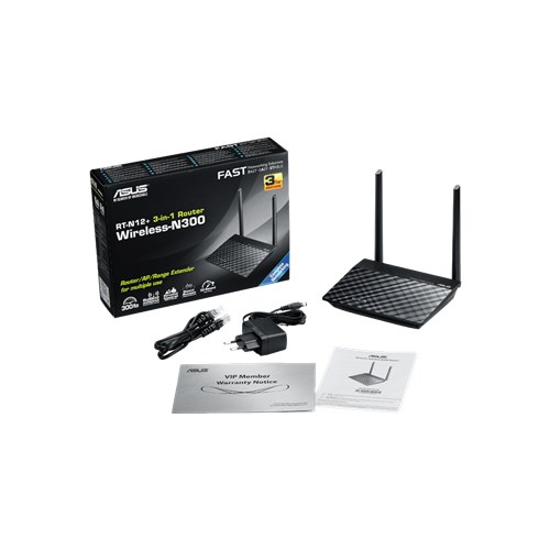 Router Wireless Asus RT-N12+, 4x LAN