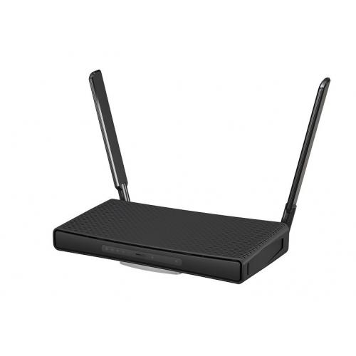 Miktrotik  HAP AC1200 DUAL BAND WIRELESS ROUTER, 5 PORTURI 10/100/1000mbps, 1 x POE, 1 x USB, 2.4Ghz-300 Mbps, 5Ghz-867Mbps, 2 antene externe, 256Mb RAM, quad-core CPU 716 MHz, Wi-Fi 5.