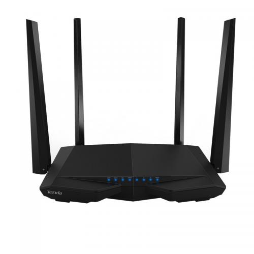 Router Wireless TENDA AC6, Dual- Band AC1200, 1*10/100MbpsWAN port, 3*10/100Mbps LAN ports, 4 antene externe 5dBi, 1*WiFi on/off,1* Reset/WPS button.