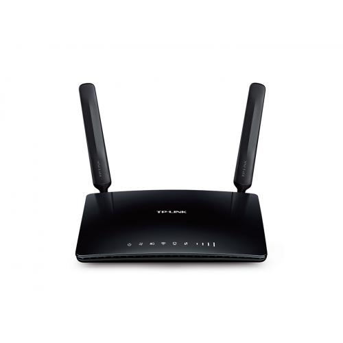 Router Wireless TP-Link ARCHER MR200, 1xLAN/WAN 10/100, 3xLAN10/100 ,3antene WiFi interne, 2 antene 4G LTE externe, 1 SIM card slot,dual-bandAC750 (300/433Mbps), 3G/4G, Buton Wireless/Power/LedON/OFF ,butonWPS/Reset