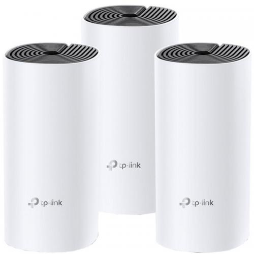 TP-Link Sistem Mesh Wi-Fi pentru întreaga casă AC1200, DECO M4(3-PACK); Procesor: Quad-core CPU; Interfață: 2 Gigabit Ethernet Ports (WAN/LAN auto-sensing) per Deco unit; 2 internal dual-band antennas per Deco unit; Flash: 16 MB; SDRAM: 128 MB; Standarde 