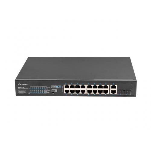 Switch Lanberg RSFE-16P-2C-150, 16 porturi, POE+