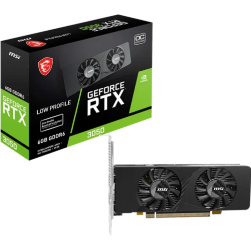 Placa video MSI GeForce RTX 3050 LP E OC 6GB, GDDR6, 96 bit