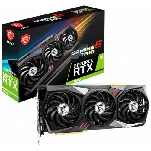 Placa video MSI nVidia GeForce RTX 3080 GAMING Z TRIO LHR 10GB, GDDR6X, 320bit