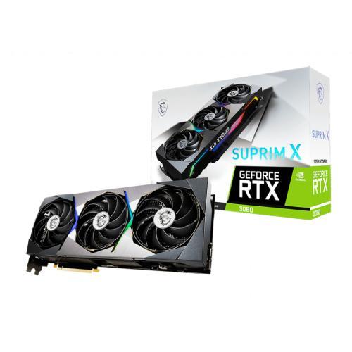 Placa video MSI nVidia GeForce RTX 3080 SUPRIM X LHR 10GB, GDDR6X, 320bit