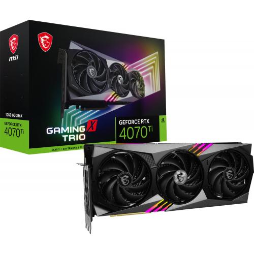 Placa video MSI nVidia GeForce RTX 4070 Ti GAMING X TRIO 12GB, GDDR6X, 192bit