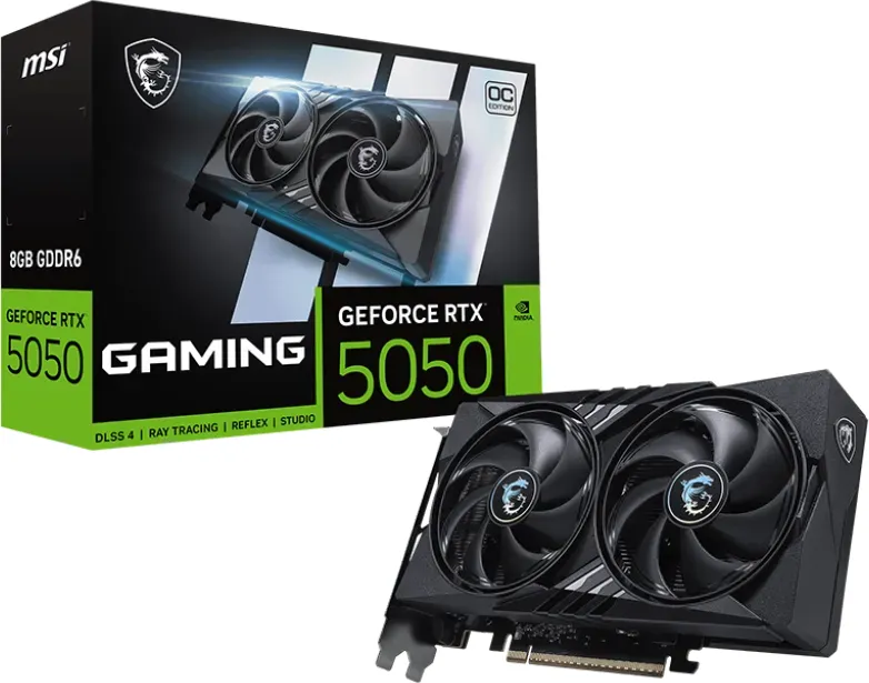 Placa video MSI nVidia GeForce RTX 5050 GAMING OC 8GB, GDDR6, 128 bit