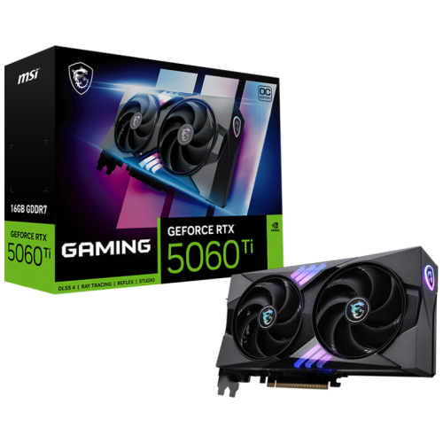 Placa video MSI nVidia GeForce RTX 5060 Ti GAMING OC 16GB, GDDR7, 128 bit