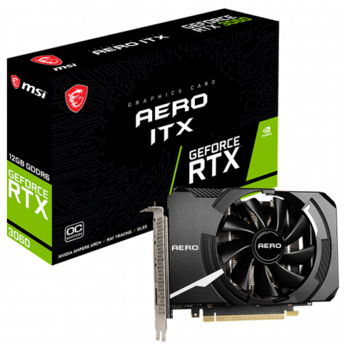 Placa video MSI GeForce RTX 3060 AERO ITX 12G OC