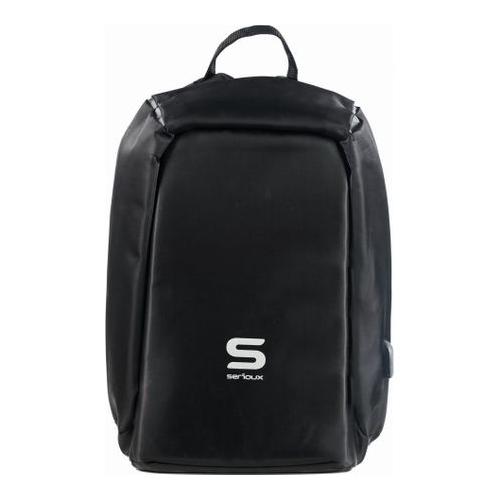 Rucsac Serioux Lock pentru laptop de 15.6inch, USB, Black