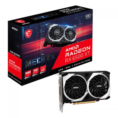 Placa video MSI AMD Radeon RX 6500 XT MECH 2X OC 4GB, GDDR6, 64bit