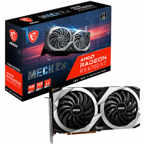 Placa video MSI AMD Radeon RX 6700 XT MECH 2X 12GB, GDDR6, 192bit