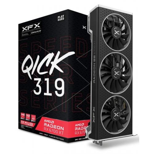 Placa video XFX AMD Radeon RX 6700 XT SPEEDSTER QICK 319 Black 12GB, GDDR6, 192bit