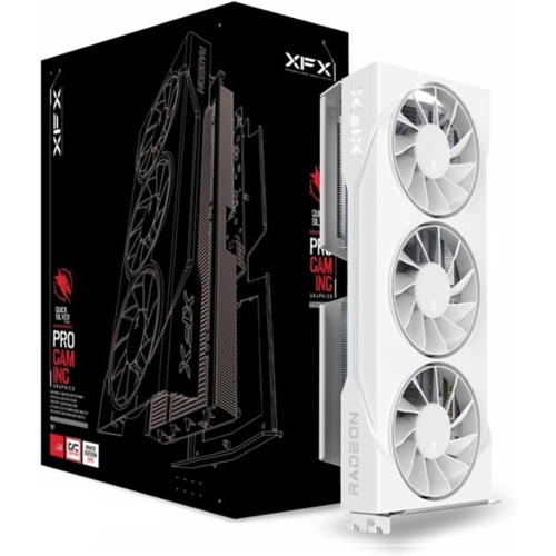 Placa video XFX AMD Radeon RX 9060 XT Swift Triple Fan OC White 16GB, GDDR6, 128 bit
