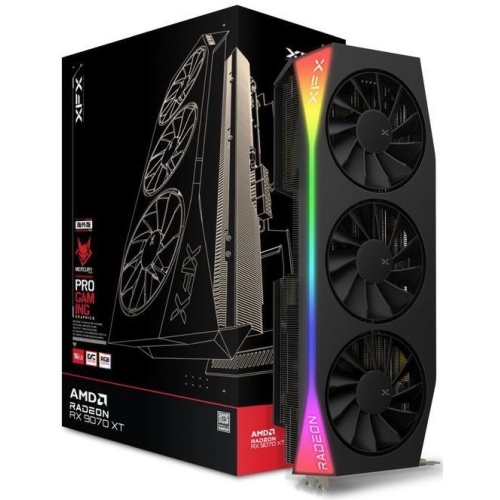 Placa video XFX AMD Radeon RX 9070 XT Mercury OC 16 GB, GDDR6, 256 bit