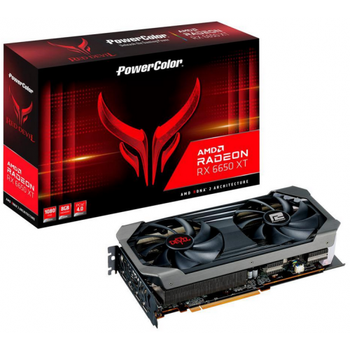 Placa video PowerColor AMD Radeon RX 6650 XT Red Devil 8GB, GDDR6, 128bit