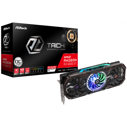 Placa video ASRock Radeon RX 6800 XT Taichi X 16GB GDDR6 256-bit