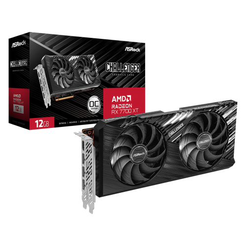 Placa video ASRock AMD Radeon RX 7700 XT Challenger OC 12GB, GDDR6, 192bit