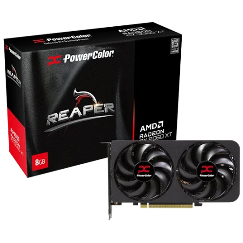 Placa video PowerColor AMD Radeon RX 9060 XT Reaper 8GB, GDDR6, 128 bit